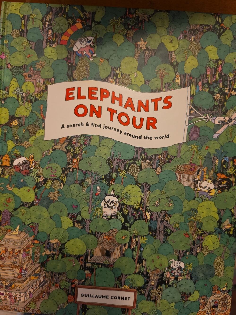 Elephants on Tour: A Search & find journey around the world - Hardcover - GOOD
